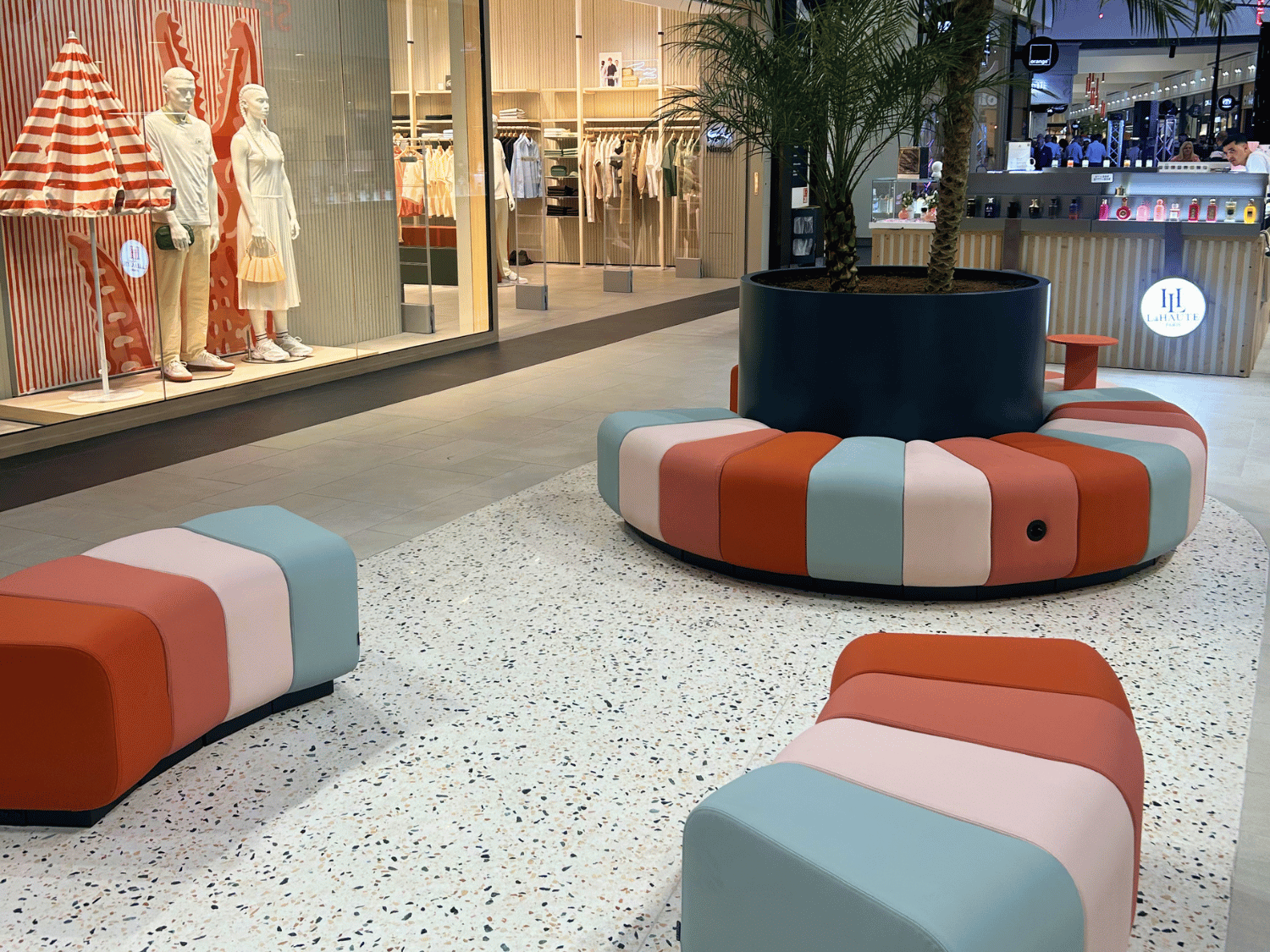 aménagement centre commercial allée