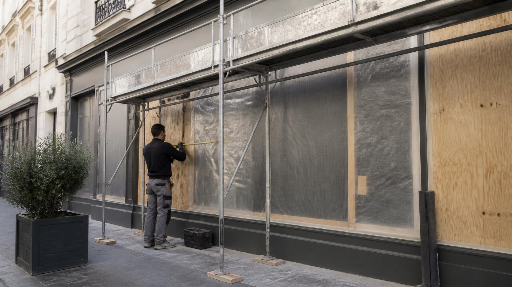 travaux après sinistre local commercial